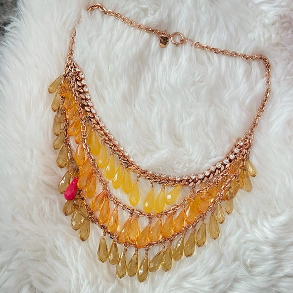 Juicy Couture Elegant Multi Layered Crystal Rhinestone Statement Necklace NIB - Picture 8 of 9